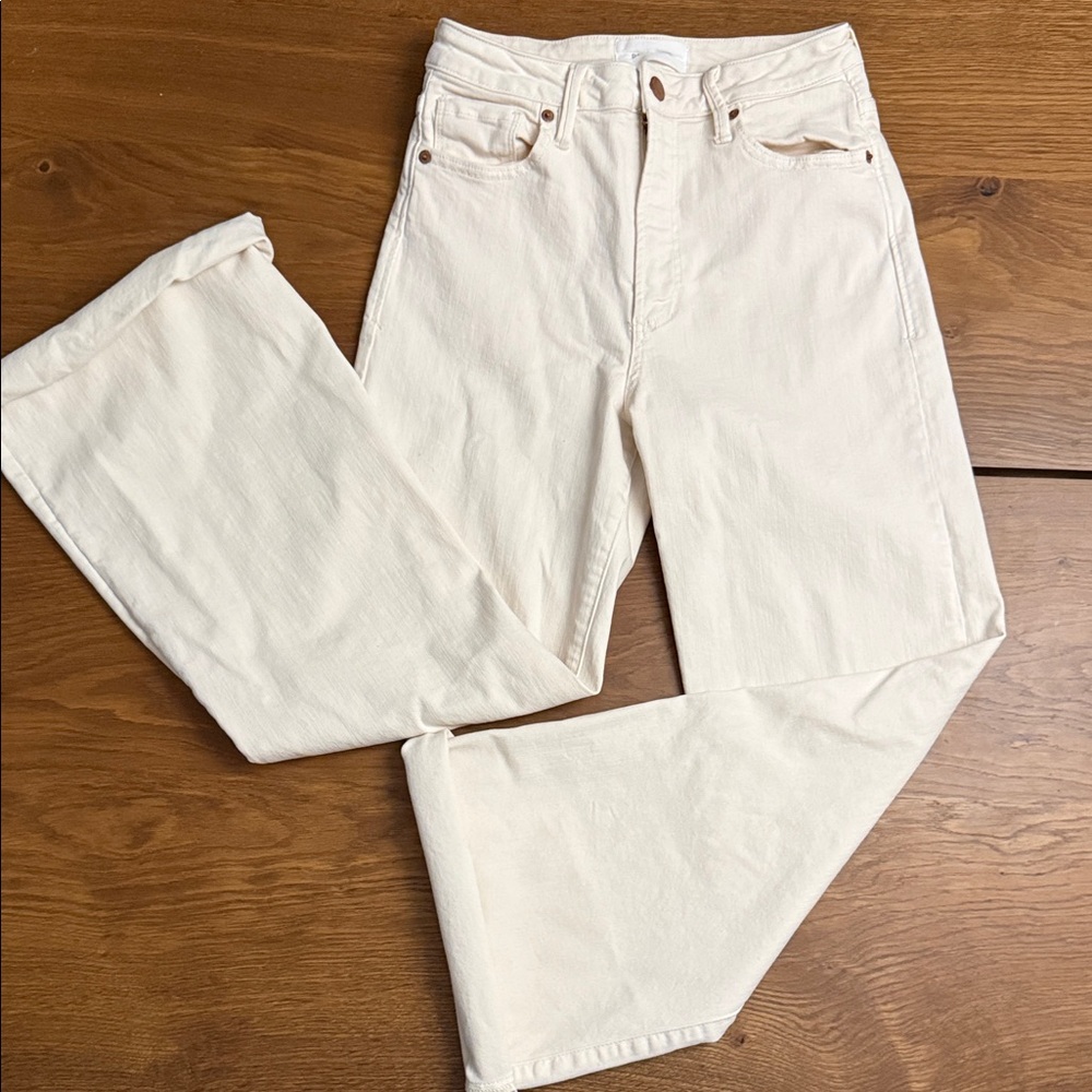 Dear John Cream Flare & Wide Leg Jeans